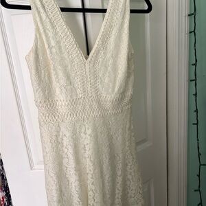 Francesca's Collections Ivory Lace Wedding Dress